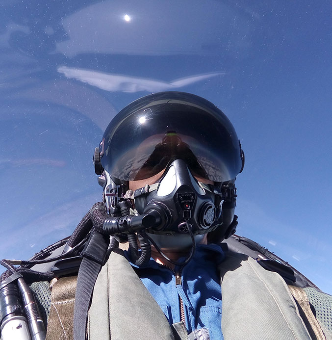 villadei durante un volo militare